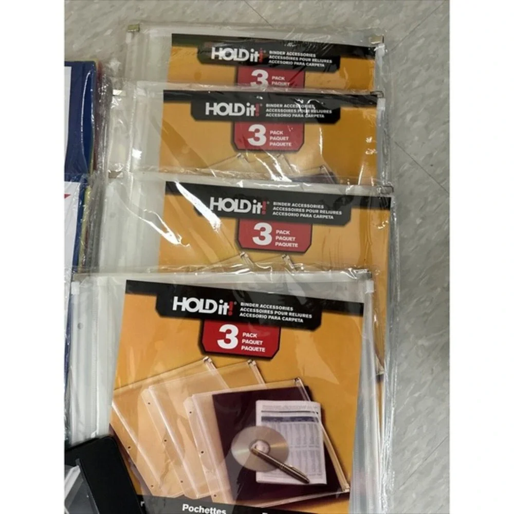 2‎ Pendaflex® Poly File Pockets-Letter Size, 4 3-Pack Binder Folders, 2